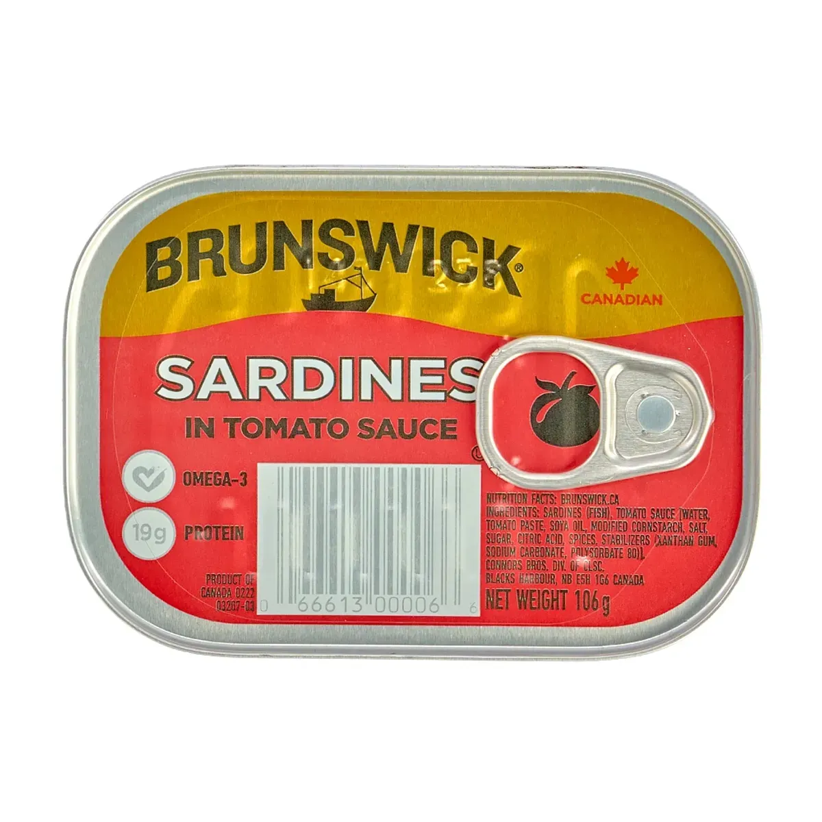Sardina Salsa Tomate Brunswick 106 Gr