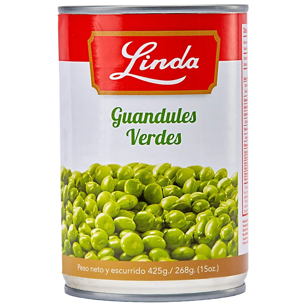 Linda Guandules Verdes 15oz.